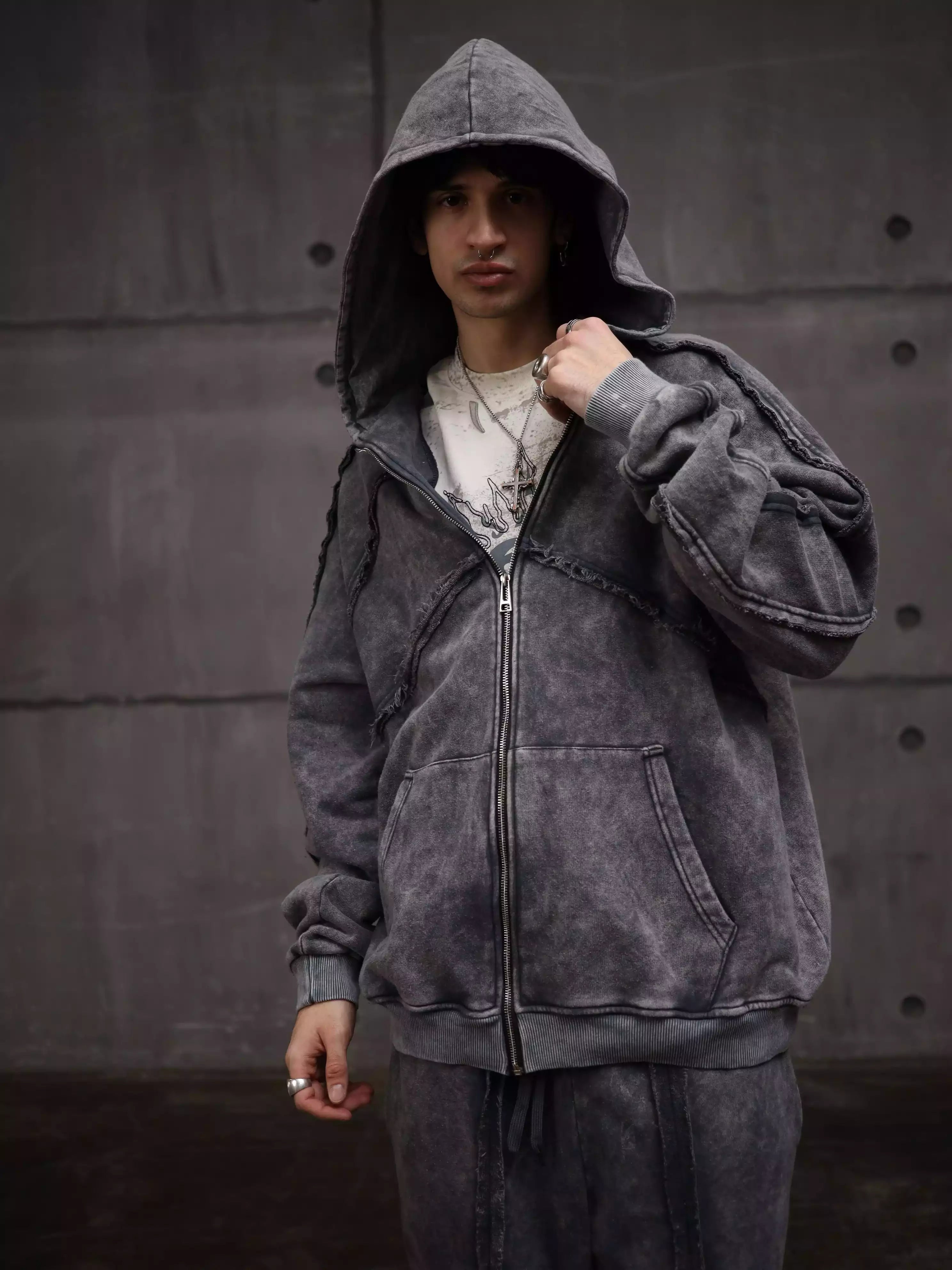 Zipper with Visible Stitching (Mans)