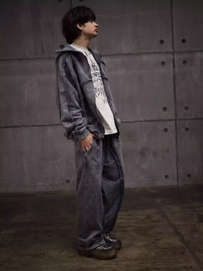 Zipper with Visible Stitching (Mans)