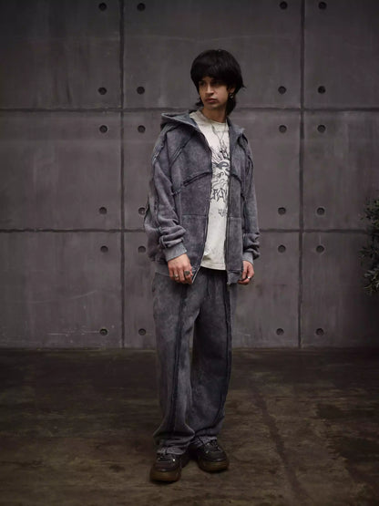 Zipper with Visible Stitching (Mans)