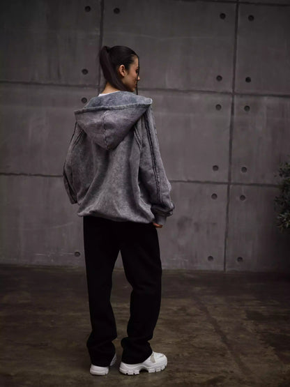 Womens Zipper with Visible Stitching