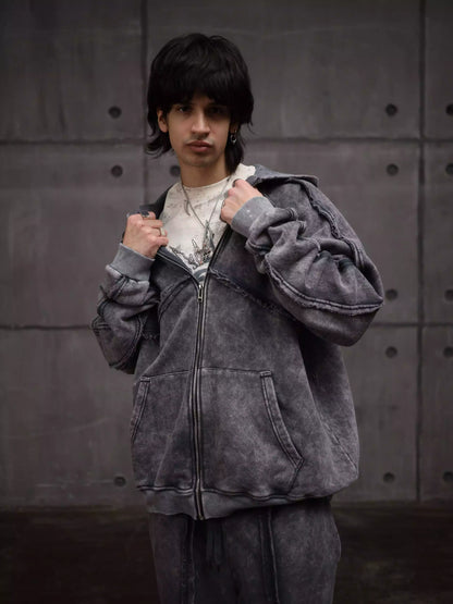 Zipper with Visible Stitching (Mans)