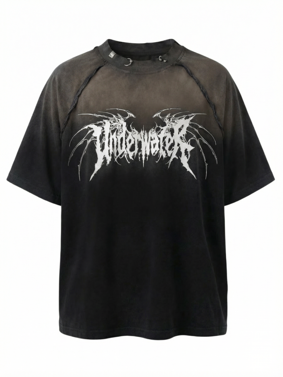 T-shirt with piercing