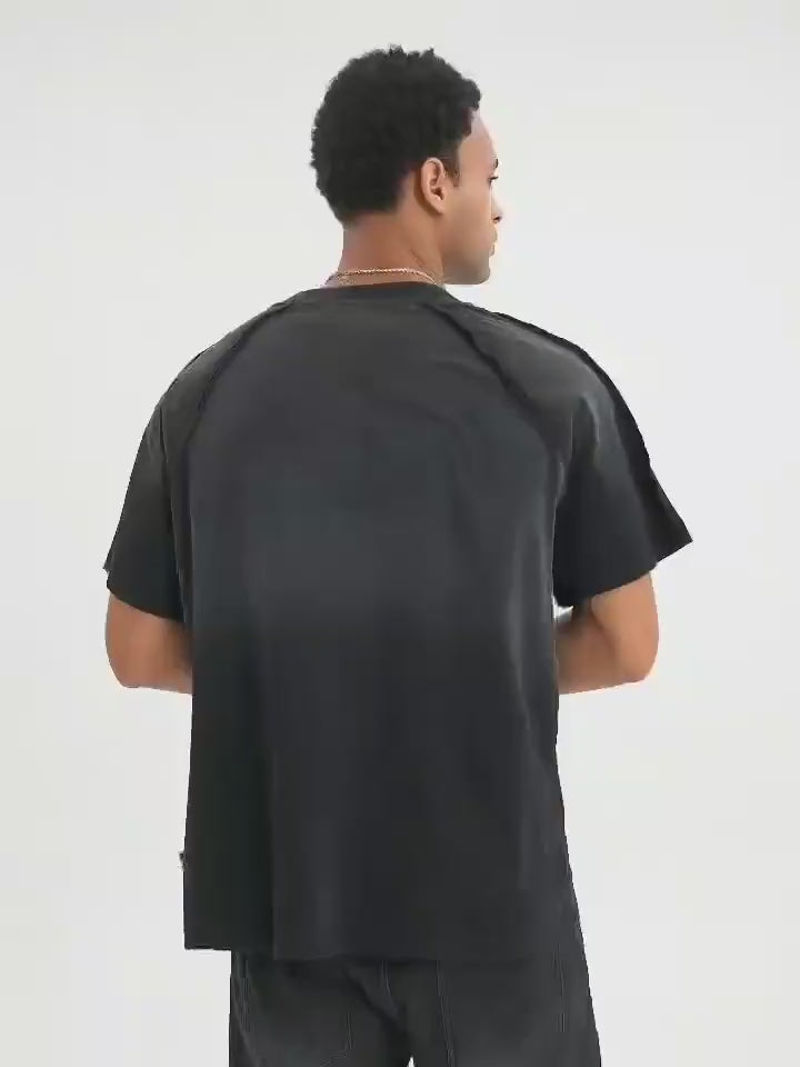 T-shirt with piercing